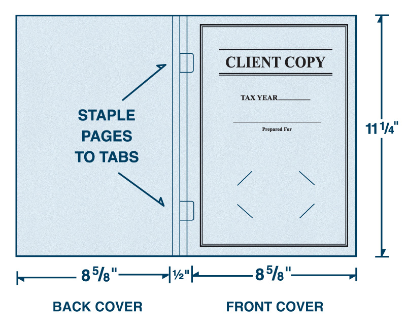 One-Piece Tax Cover with Tabs