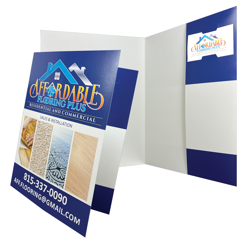 08-44 One Right Vertical Pocket Folder