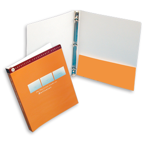 Three Ring Binder with One Pocket