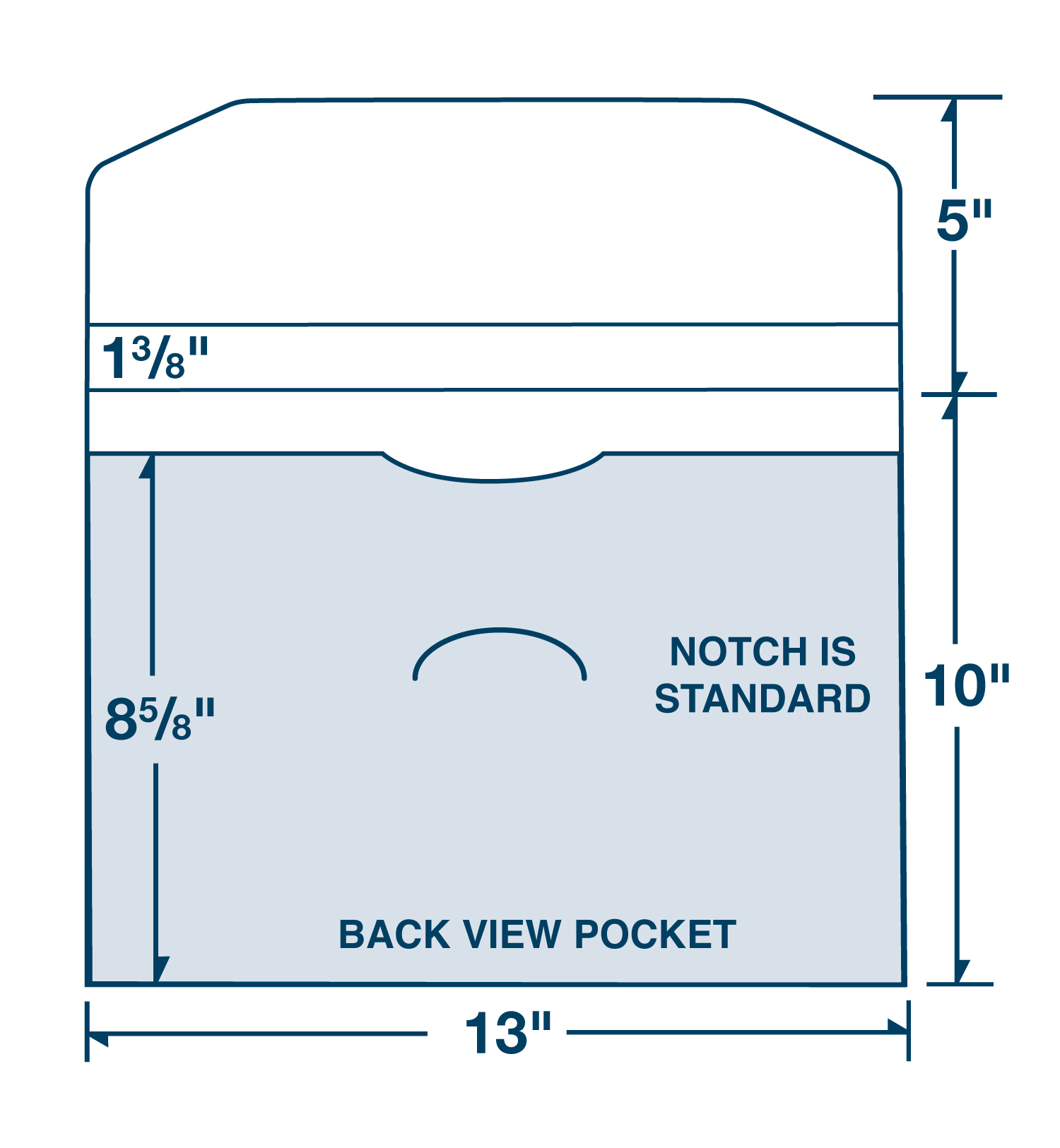 Letter Size Portfolio with Closure Notch