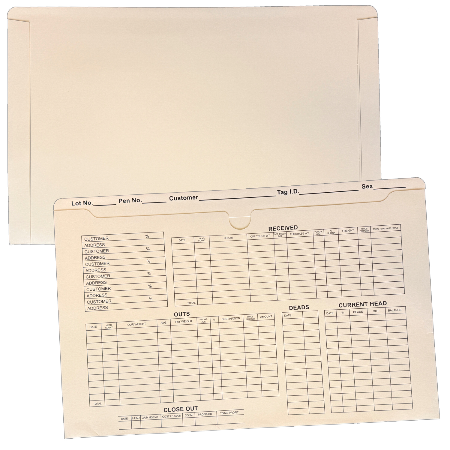 Legal Jacket Reinforced Tab