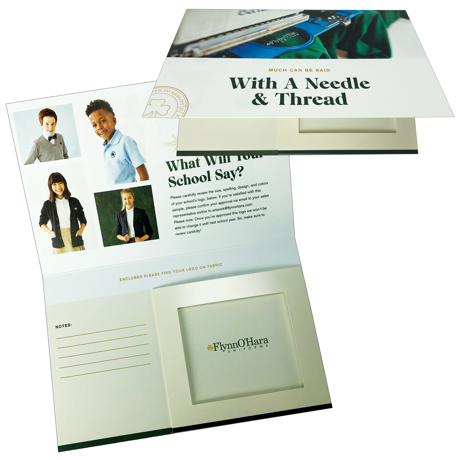 Mid-Size Folder with Swatch Holder