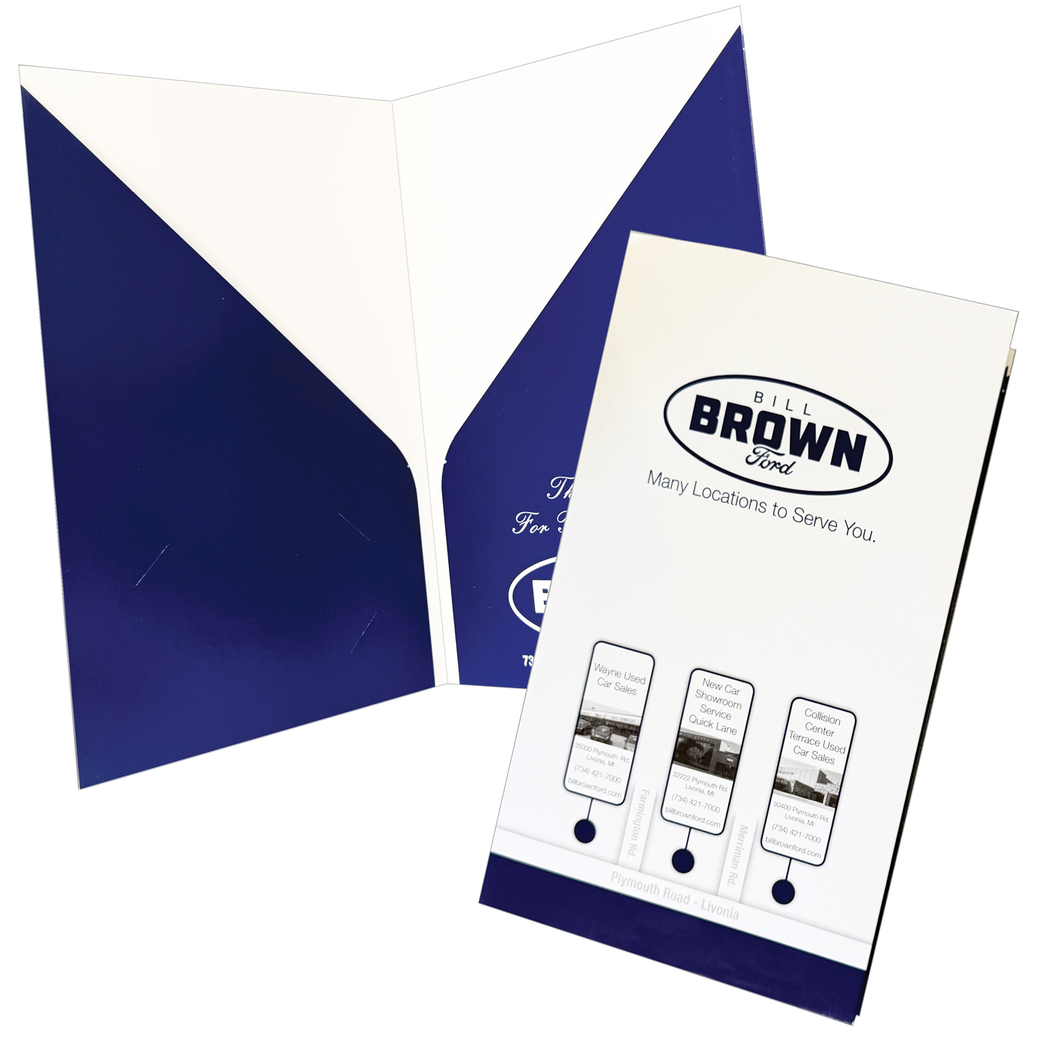 Mid-Size Diagonal Tall Pocket Folder